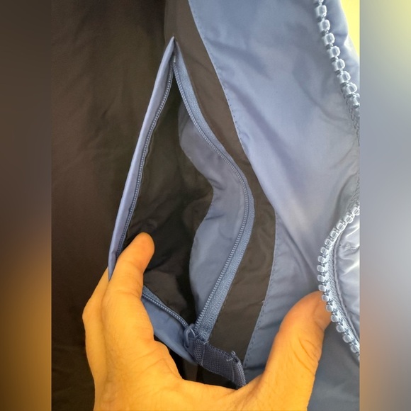 Lands End Down Filled Puffer Vest Mens SZ XL Blue Full Zip Inside Pockets Warm - Picture 5 of 8